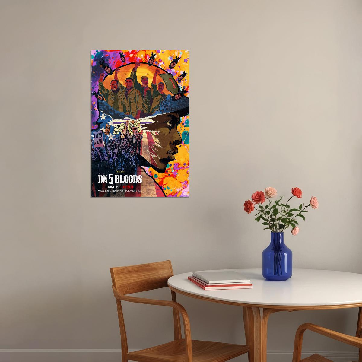 Da 5 Bloods Tv Show Movie 2020 Action Drama Poster Wall Art Print Home Wall Decor - xonomax