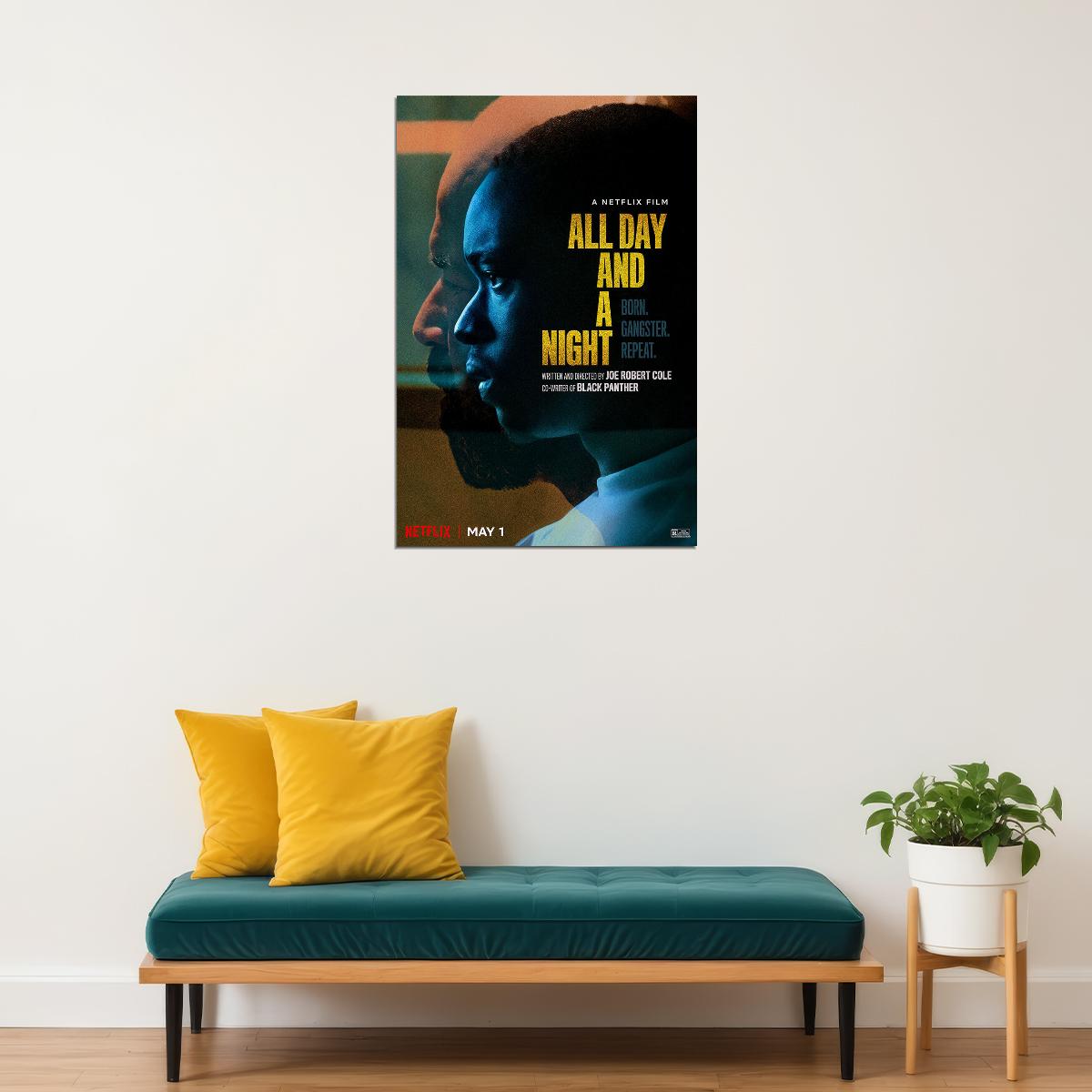 All Day And A Night Tv Movie 2020 Poster Wall Art Print Home Wall Decor