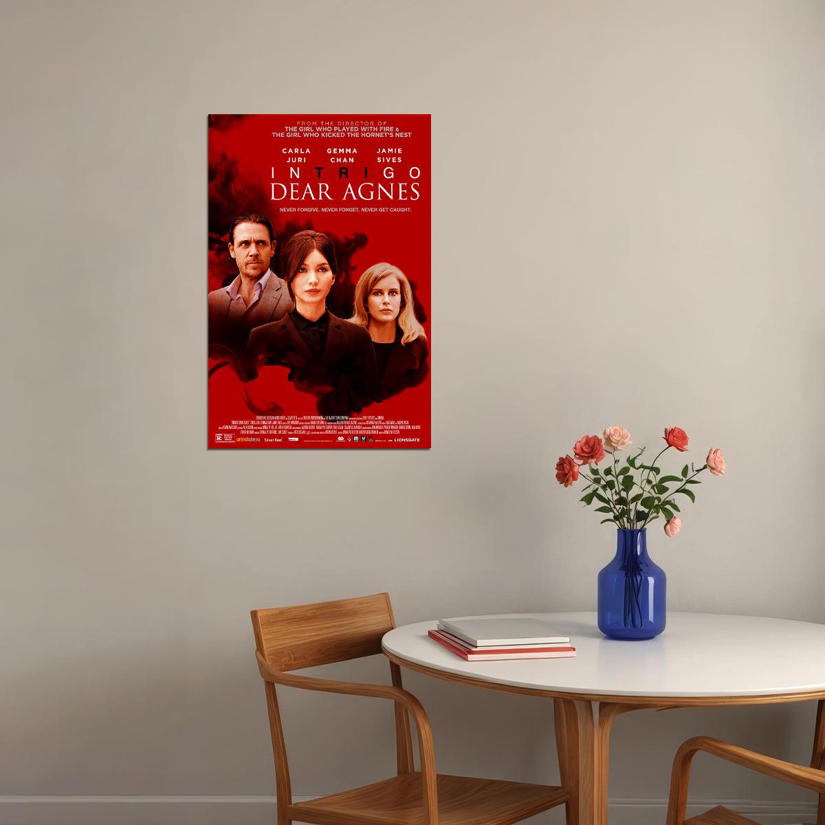 Intrigo Dear Agnes Movie 2020 Movie Thriller Poster Wall Art Print Home Wall Decor