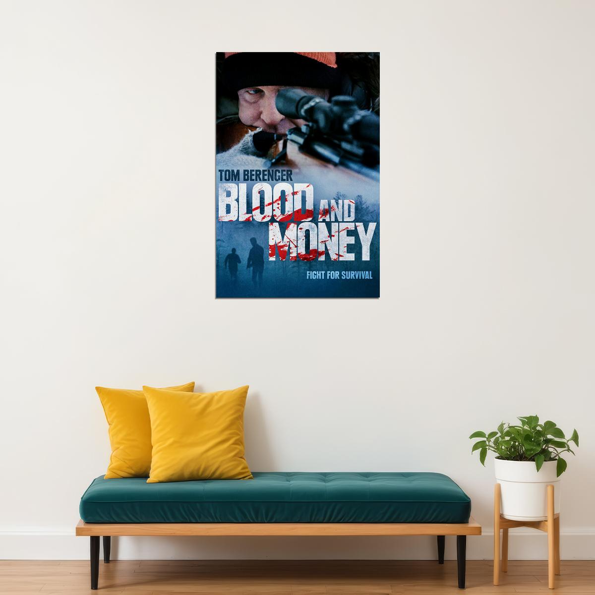 Blood And Money 2020 Movie Tom Berenger Thriller Poster Wall Art Print Home Wall Decor