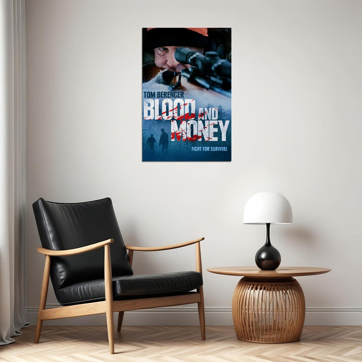 Blood And Money 2020 Movie Tom Berenger Thriller Poster Wall Art Print Home Wall Decor