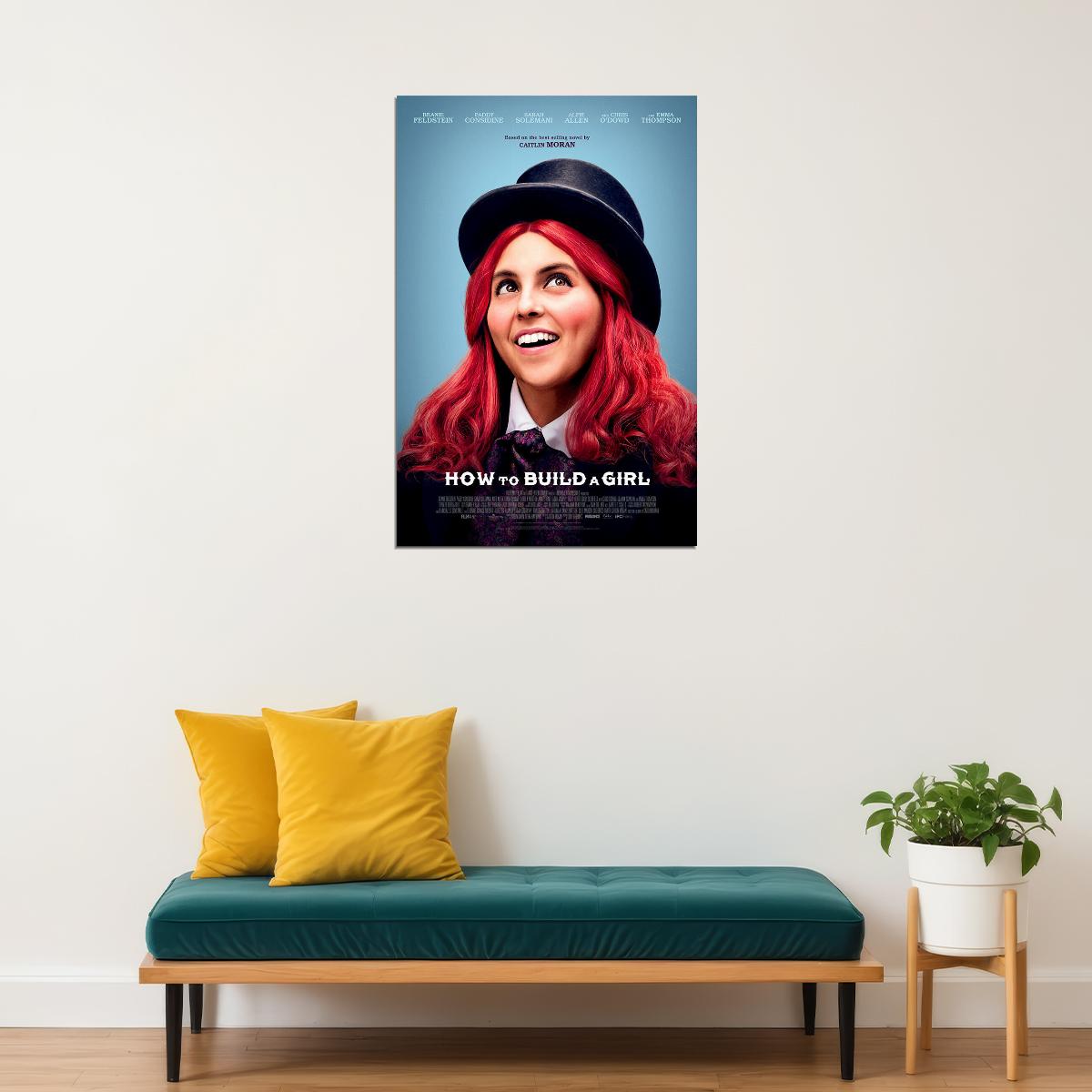 How To Build A Girl Movie 2020 Comedy Journalist Poster Wall Art Print Home Wall Decor