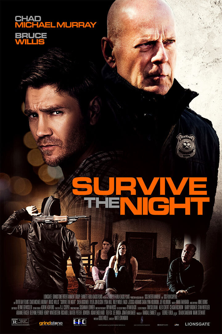 Survive The Night 2020 Movie Action Drama Thriller Poster Wall Art Print Home Wall Decor