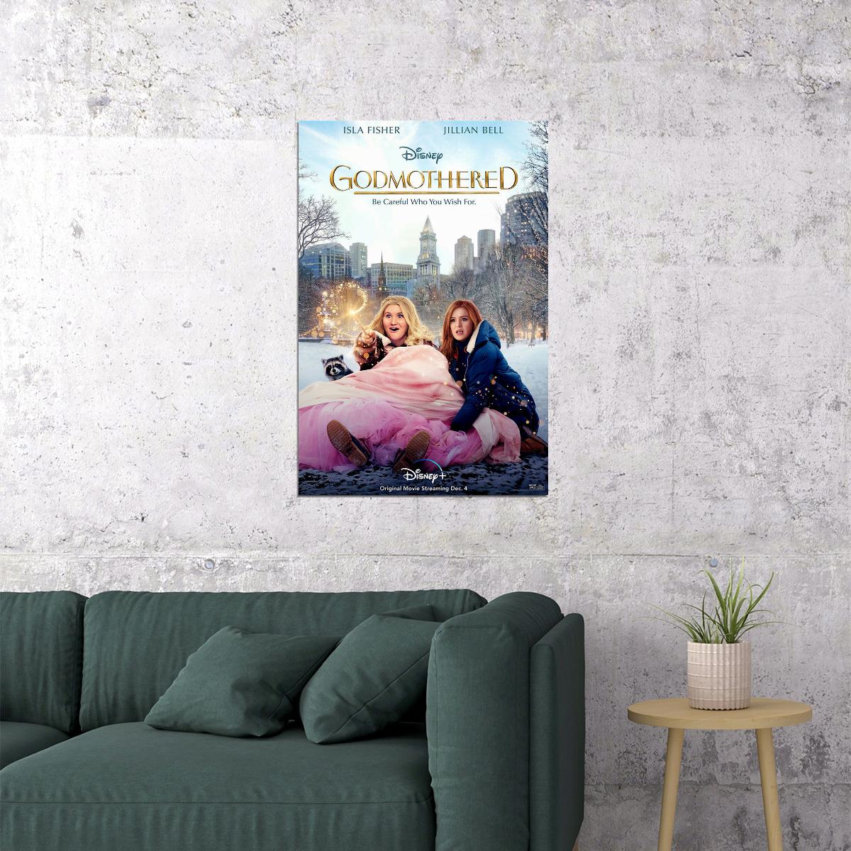 Godmothered Movie Be Careful Who You Wish For Poster Wall Art Print Home Wall Decor