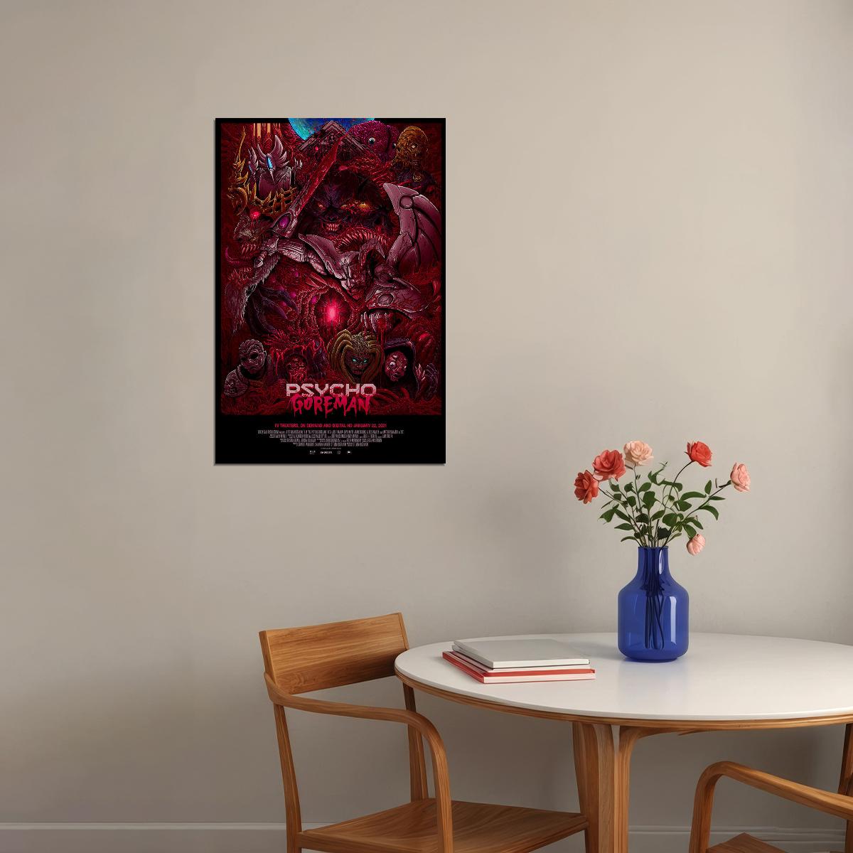 Psycho Goreman 2021 Movie Science Fiction Horror Poster Wall Art Print Home Wall Decor