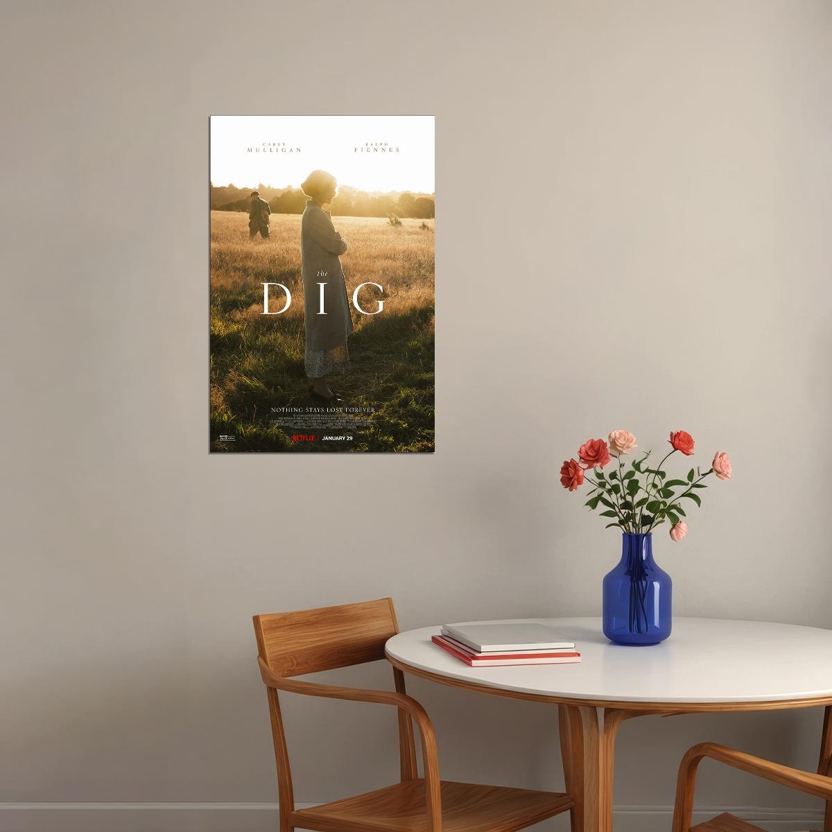 The Dig Movie Nothing Stays Lost Forever History Poster Wall Art Print Home Wall Decor