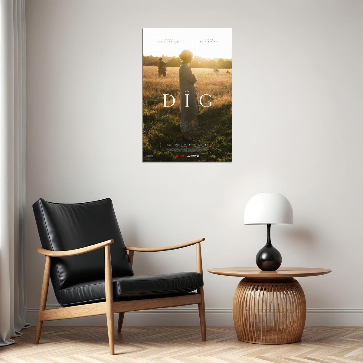 The Dig Movie Nothing Stays Lost Forever History Poster Wall Art Print Home Wall Decor