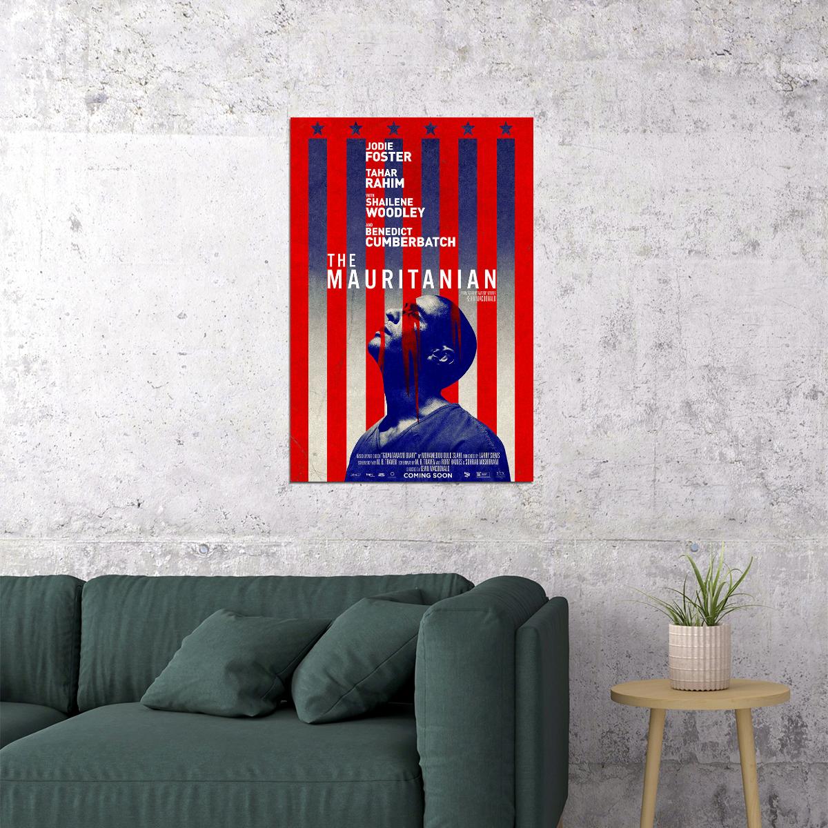 The Mauritanian Movie 2021 Drama Thriller Poster Wall Art Print Home Wall Decor