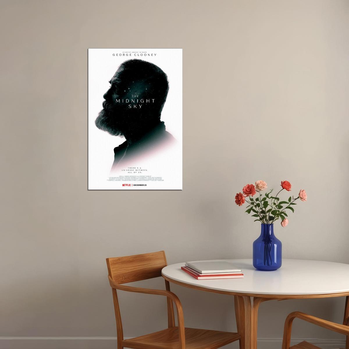 The Midnight Sky Movie 2021 Dram Science Fiction Poster Wall Art Print Home Wall Decor