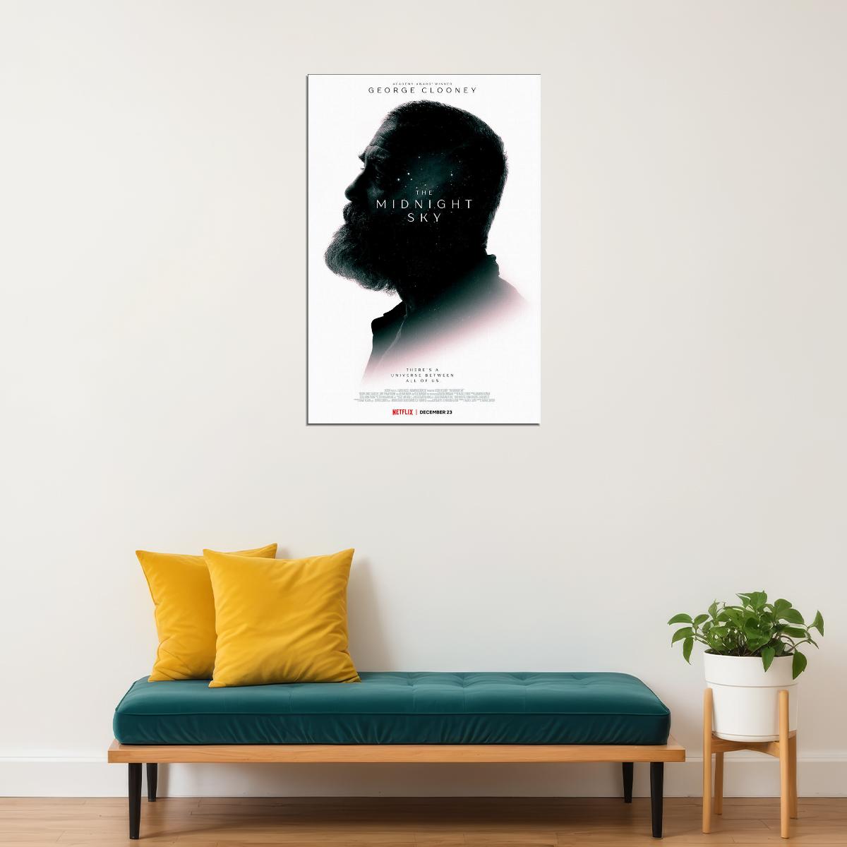 The Midnight Sky Movie 2021 Dram Science Fiction Poster Wall Art Print Home Wall Decor