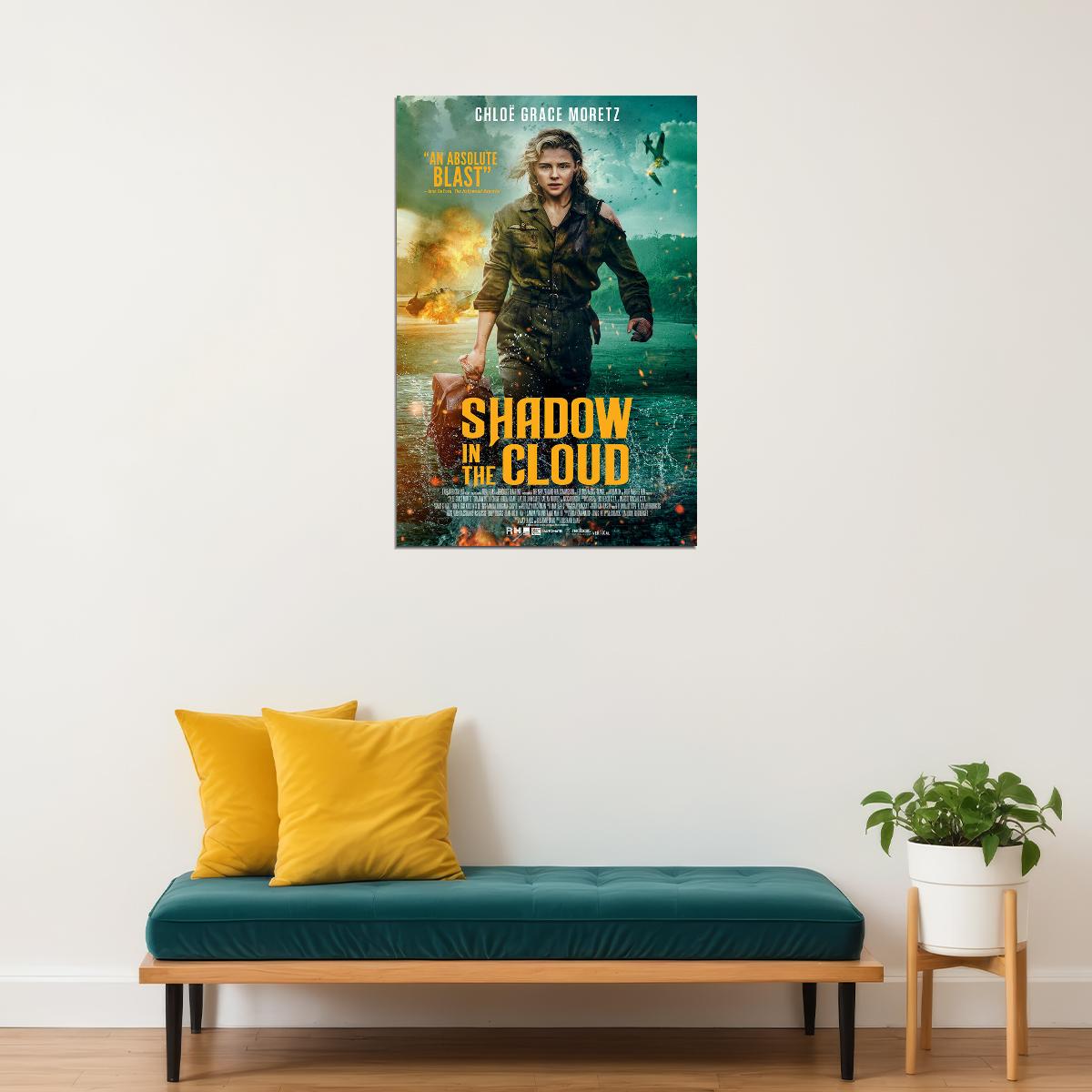 Shadow In The Cloud 2021 Movie War Action Adventure Poster Wall Art Print Home Wall Decor