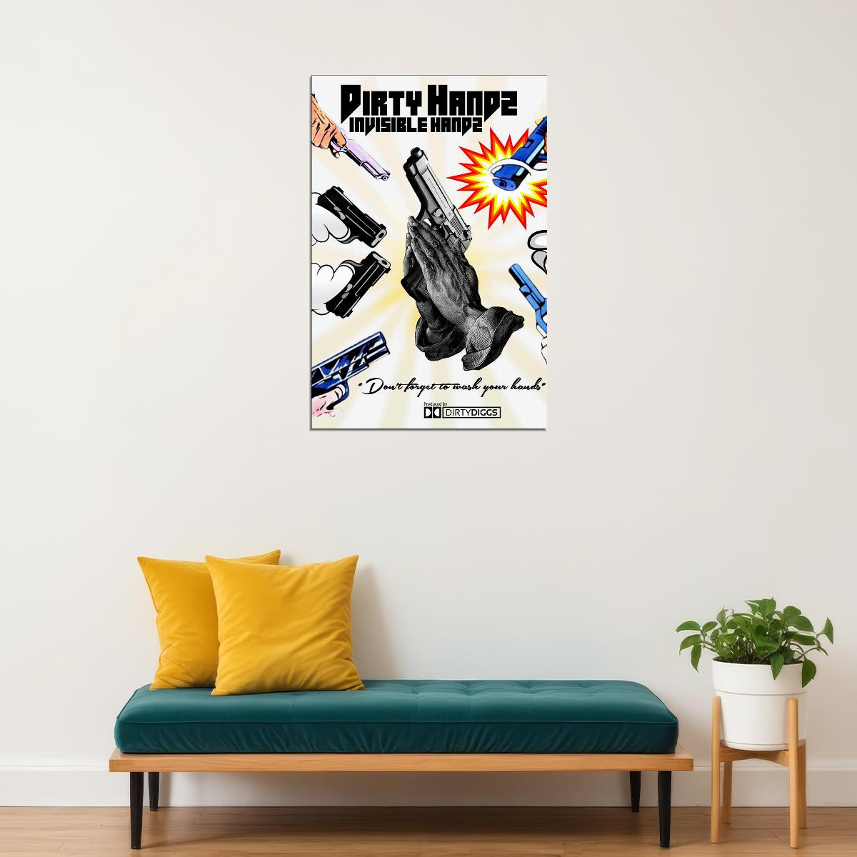 Invizible Hands And Dirty Diggs Dirty Hands Poster Wall Art Print Home Wall Decor - xonomax