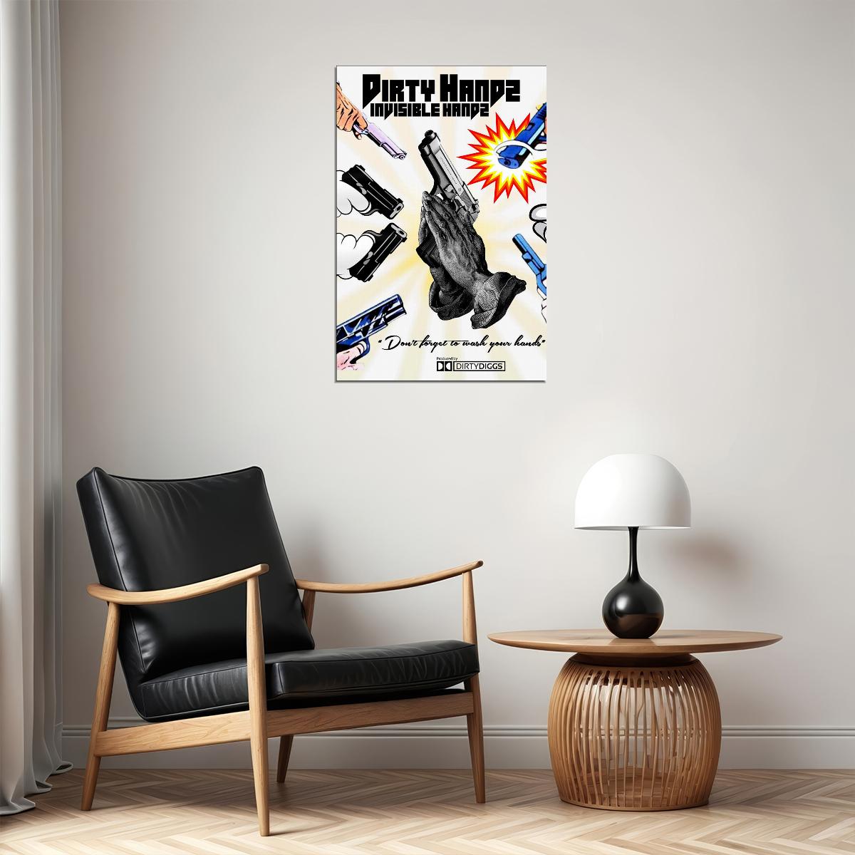 Invizible Hands And Dirty Diggs Dirty Hands Poster Wall Art Print Home Wall Decor - xonomax
