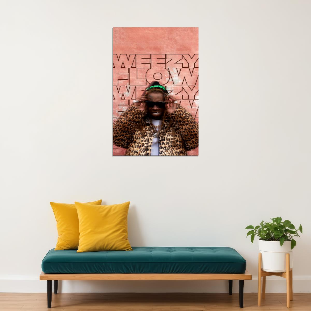 Lil Wayne And Lil Uzi Vert Weezy Flow Rapper Music Album Poster Wall Art Print Home Wall Decor - xonomax