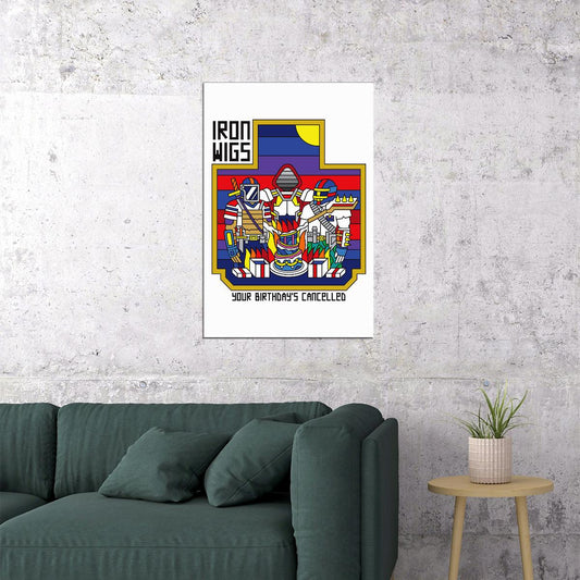 Iron Wigs Your Birthday's Cancelled Musician Song Album Poster Wall Art Print Home Wall Decor - xonomax