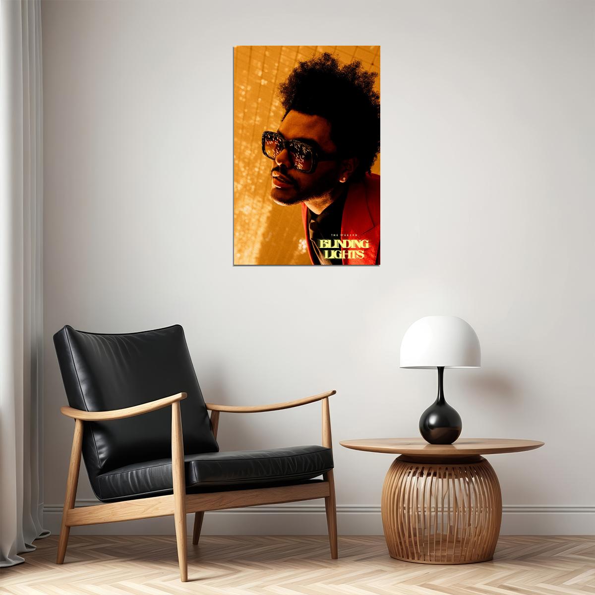 The Weeknd Blinding Lights Single Cover 2019 Poster Wall Art Print Home Wall Decor - xonomax