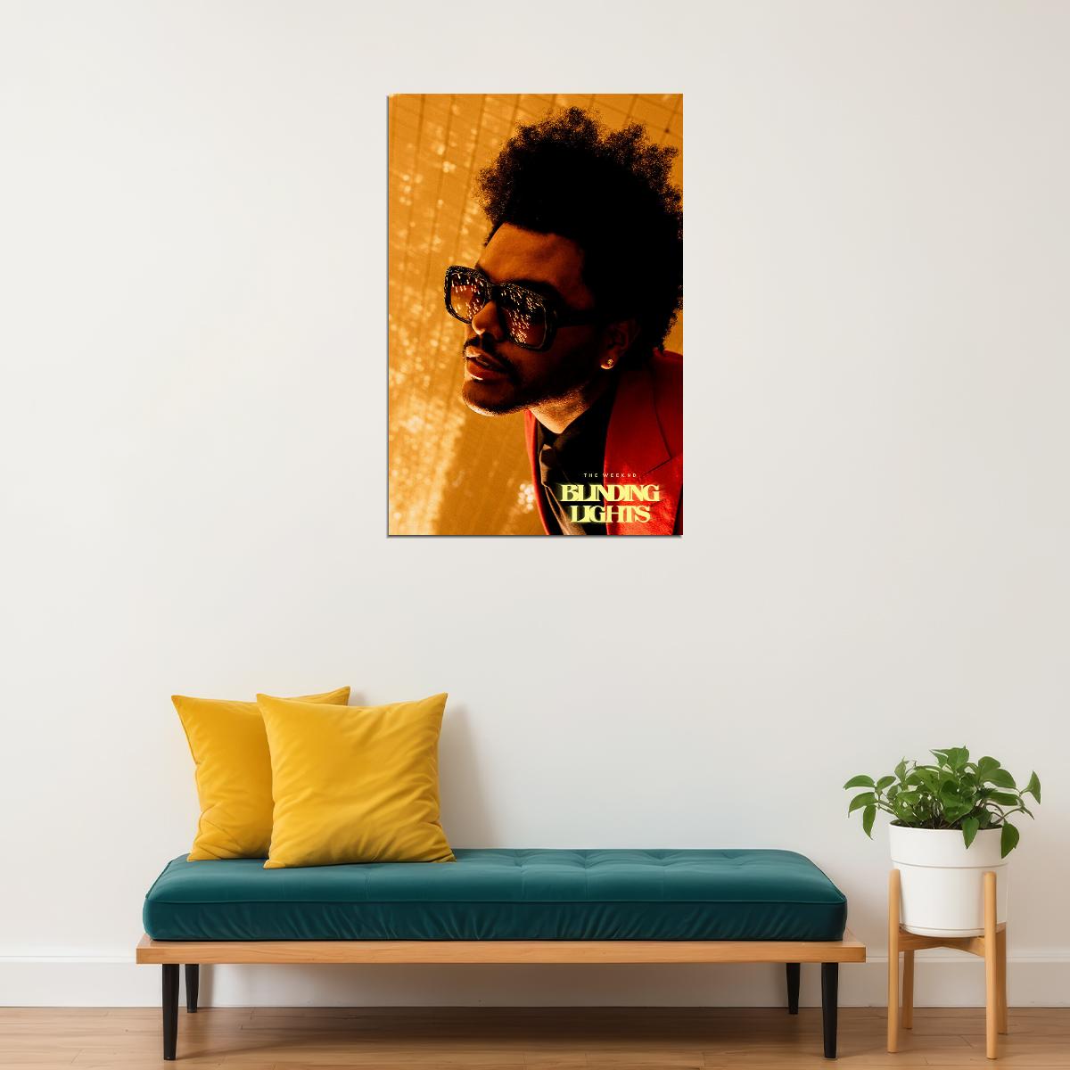 The Weeknd Blinding Lights Single Cover 2019 Poster Wall Art Print Home Wall Decor - xonomax