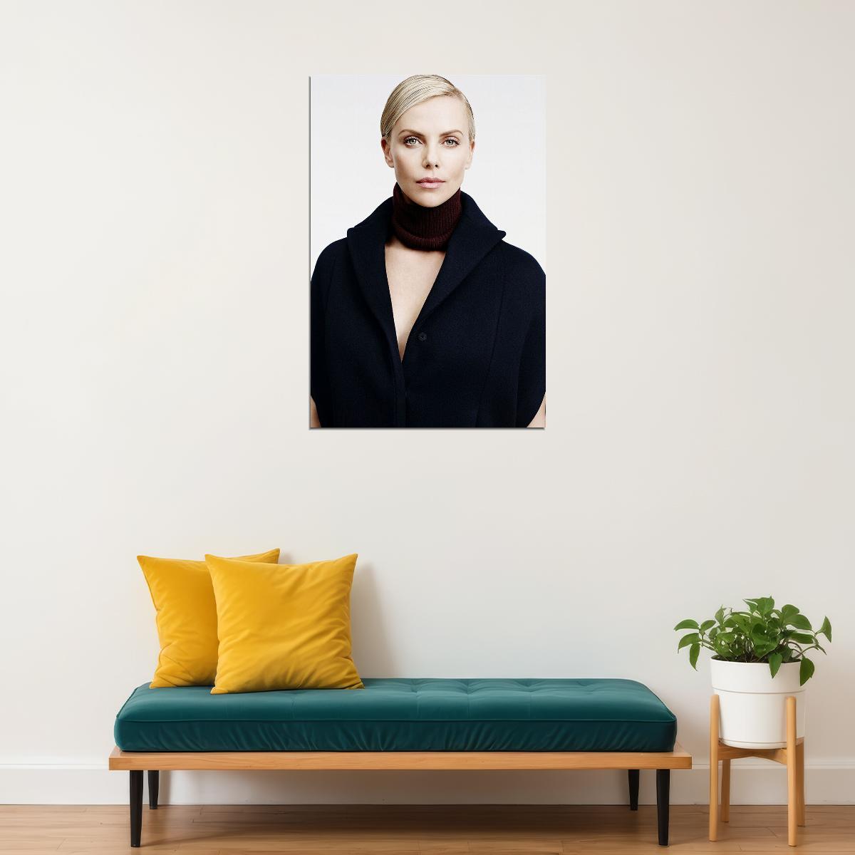 Charlize Theron Attending Movie Premiere Poster Wall Art Print Home Wall Decor - xonomax
