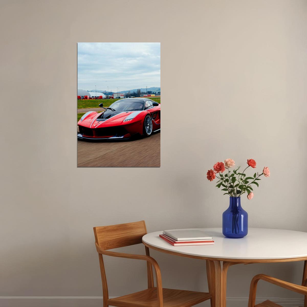 Ferrari Miscellaneous 2005 Goes Fast On The Road Poster Wall Art Print Home Wall Decor - xonomax