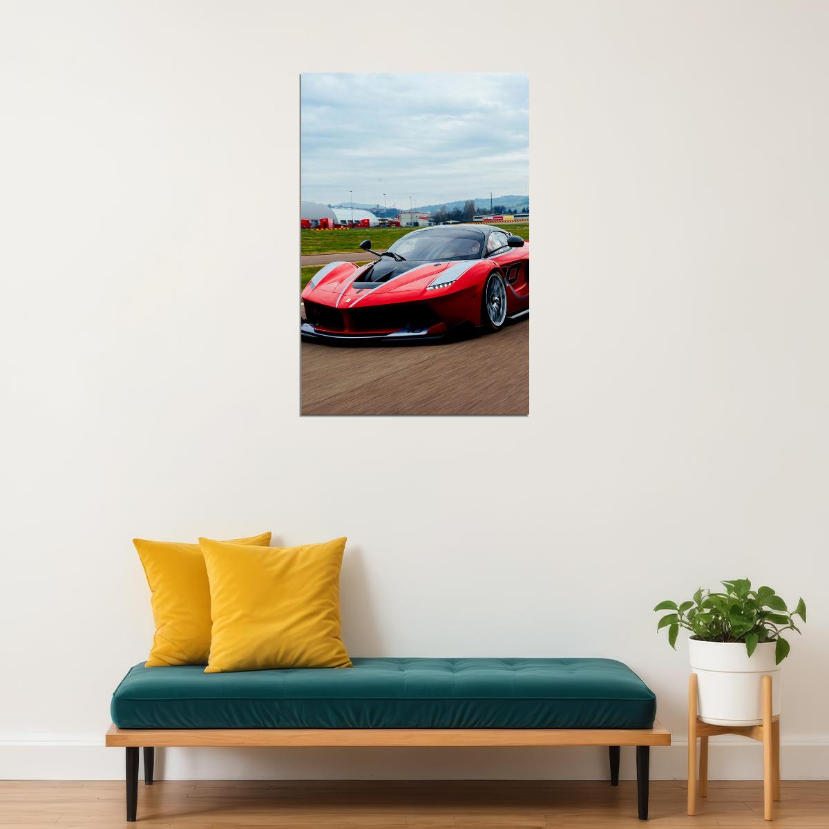Ferrari Miscellaneous 2005 Goes Fast On The Road Poster Wall Art Print Home Wall Decor - xonomax