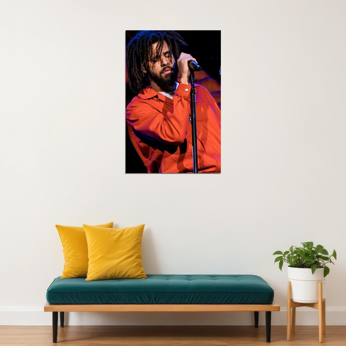 J Cole Rapper Hip Hop Artist Music Singer Poster Wall Art Print Home Wall Decor - xonomax