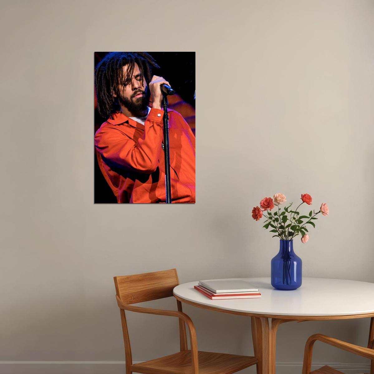 J Cole Rapper Hip Hop Artist Music Singer Poster Wall Art Print Home Wall Decor - xonomax