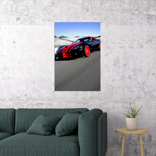 Sport Cars Dodge Viper Srt10 2010 Landscape Poster Wall Art Print Home Wall Decor - xonomax