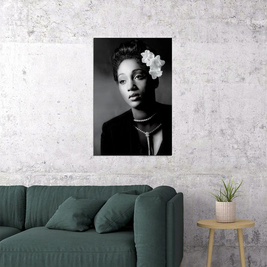 Billie Holiday Lyrics Writer Musician Poster Wall Art Print Home Wall Decor - xonomax