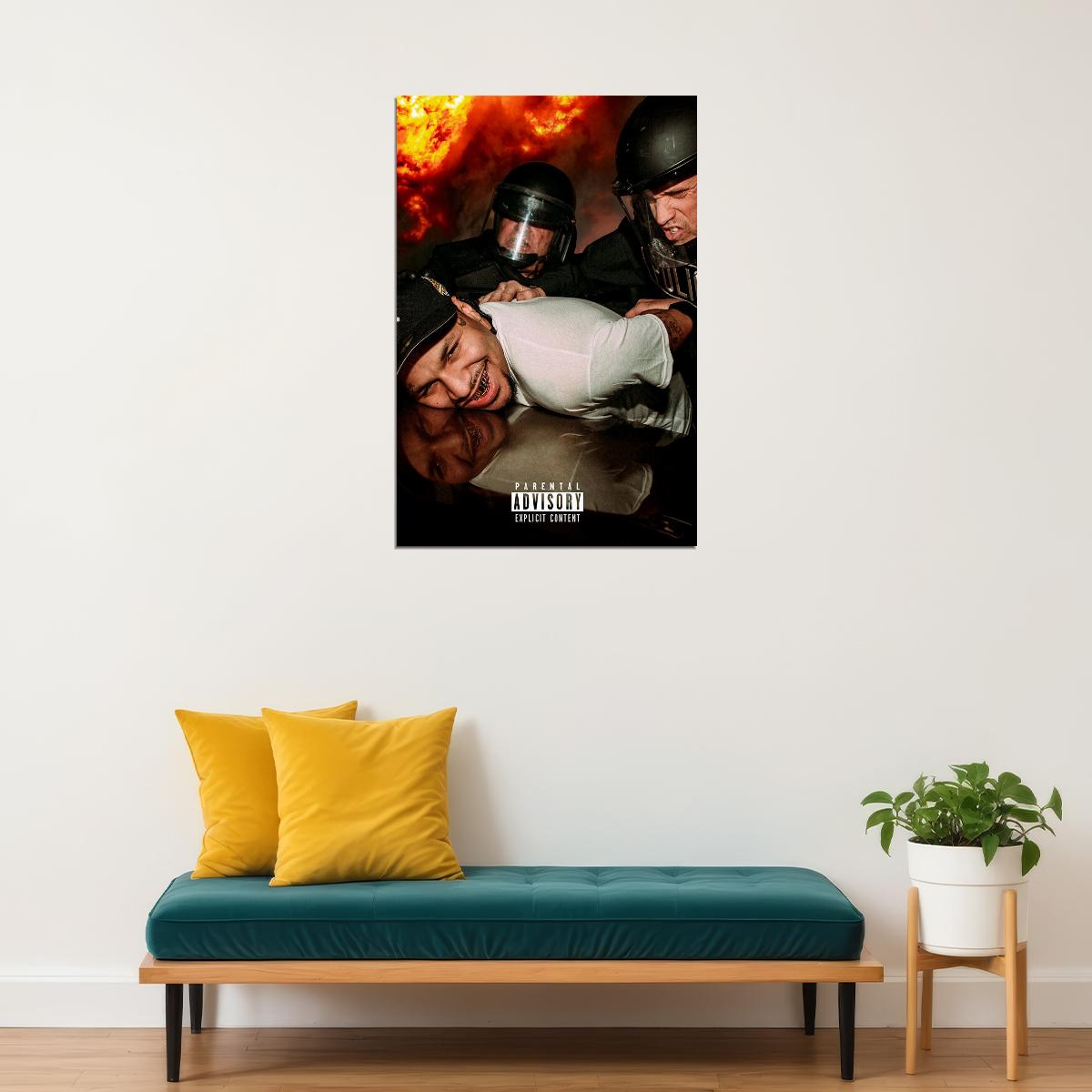 Slayter World Got Me Up Vol. 1 Music Album Poster Wall Art Print Home Wall Decor - xonomax