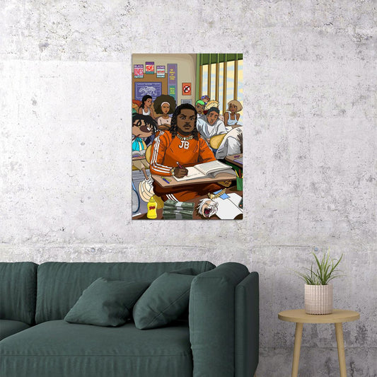 Tee Grizzley Meek Mill Lil Baby The Smartest Poster Wall Art Print Home Wall Decor - xonomax