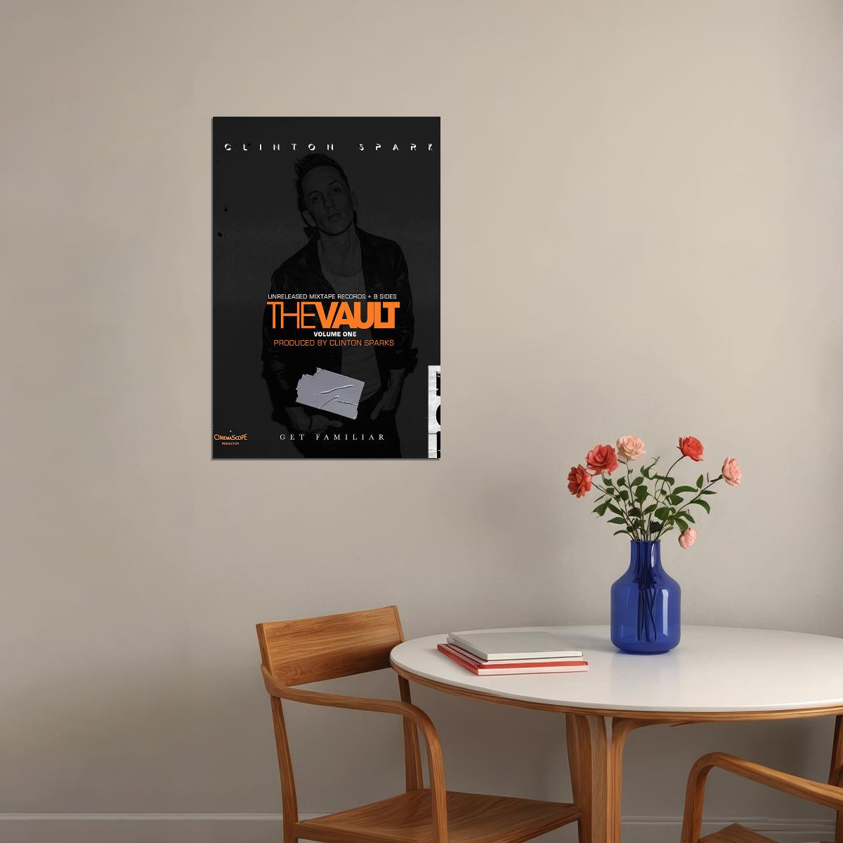 Clinton Sparks The Vault Vol. 1 Rap Singer Poster Wall Art Print Home Wall Decor - xonomax
