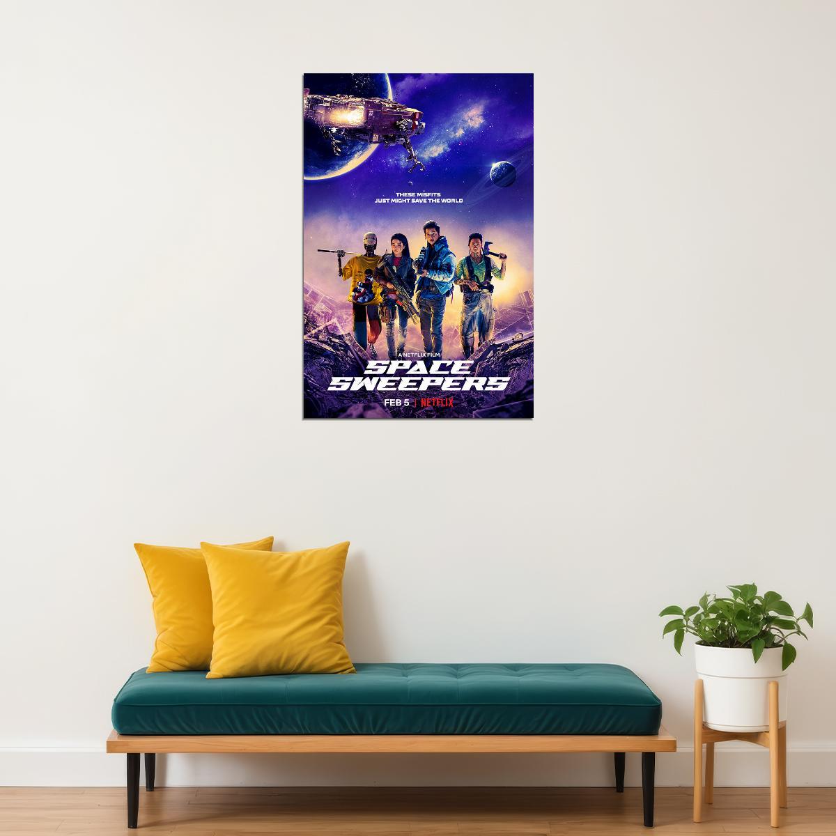 Space Sweepers Movie Action Drama Adventure Poster Wall Art Print Home Wall Decor