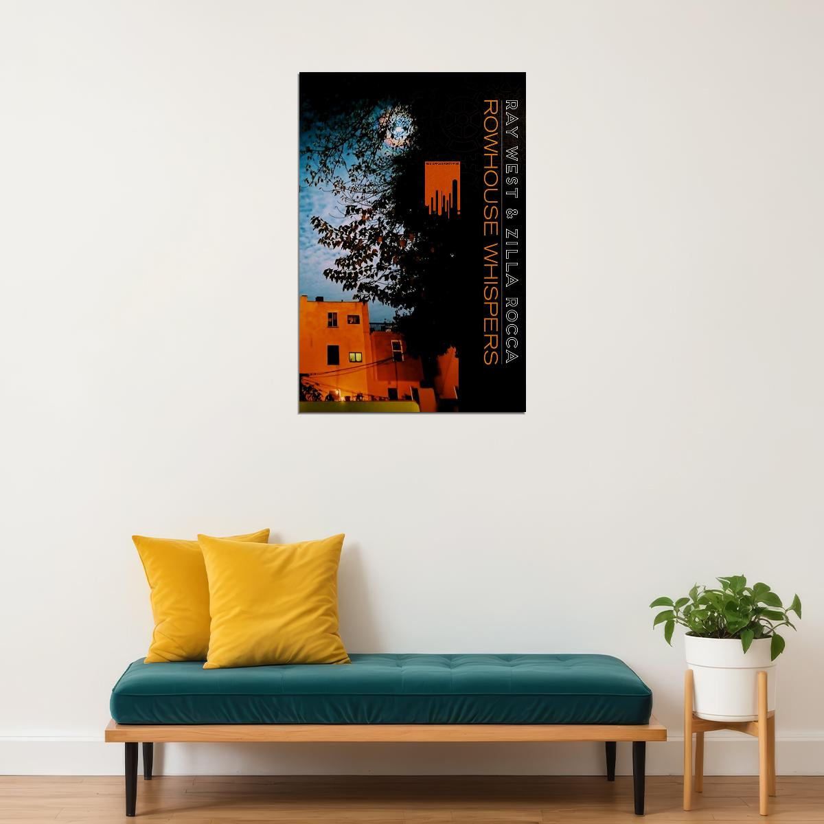 Ray West & Zilla Rocca Rowhouse Whispers Music Poster Wall Art Print Home Wall Decor - xonomax