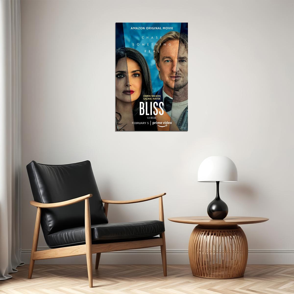 Bliss Movie Romance Chase Something Real 2021 Poster Wall Art Print Home Wall Decor