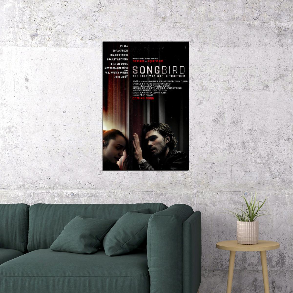 Songbird Movie Drama Science Fiction Thriller Poster Wall Art Print Home Wall Decor