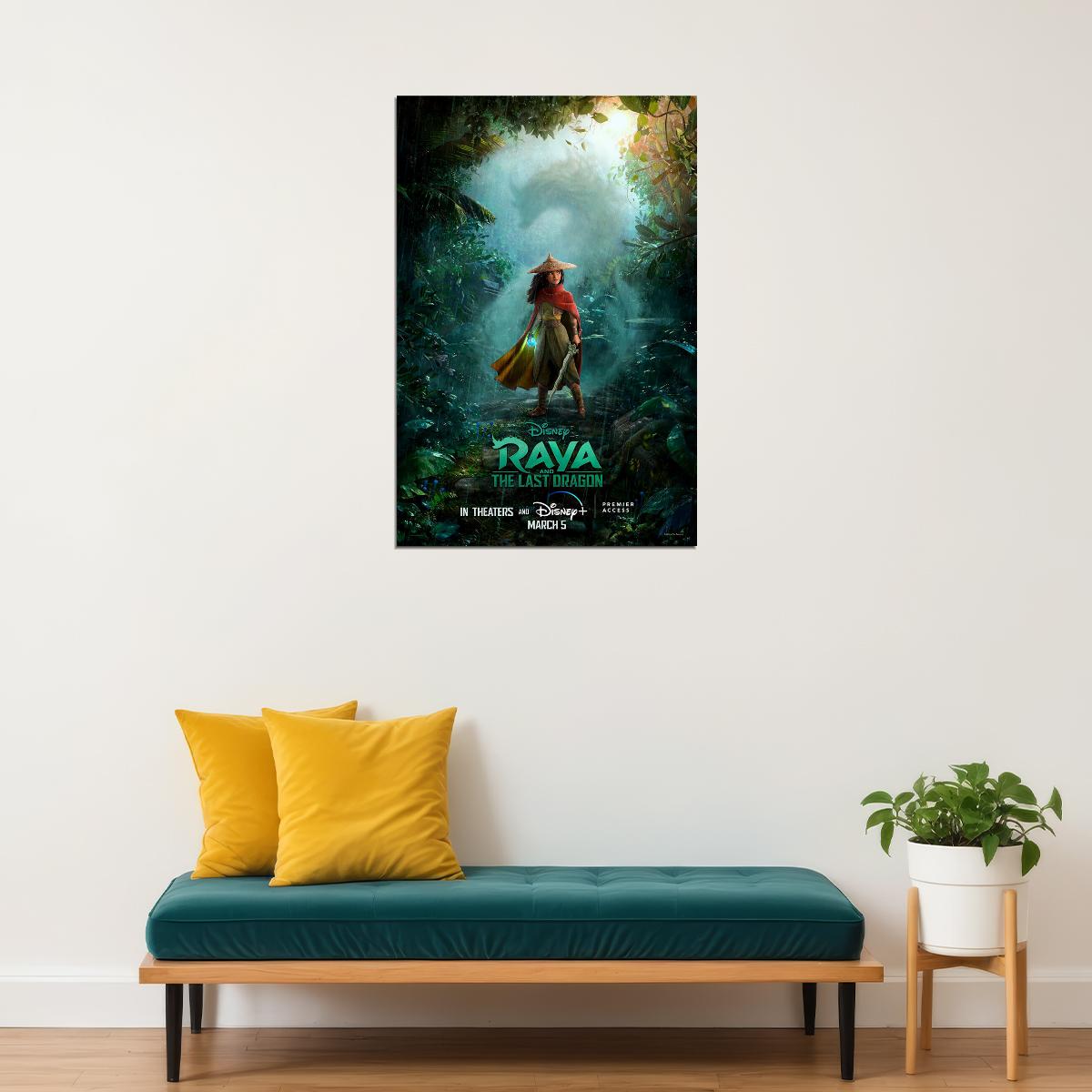 Raya And The Last Dragon 2021 Movie Action Animation Poster Wall Art Print Home Wall Decor
