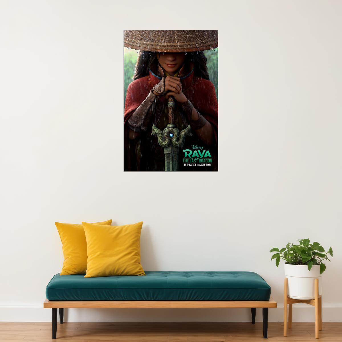Raya And The Last Dragon 2021 Movie Animation Action Poster Wall Art Print Home Wall Decor