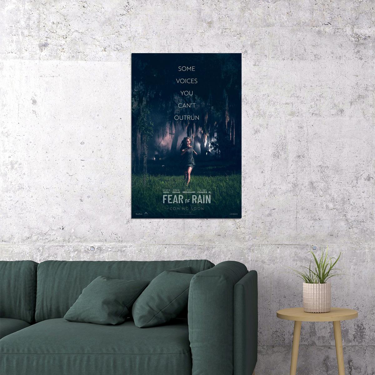 Fear Of Rain 2021 Movie Thriller Drama Action Poster Wall Art Print Home Wall Decor