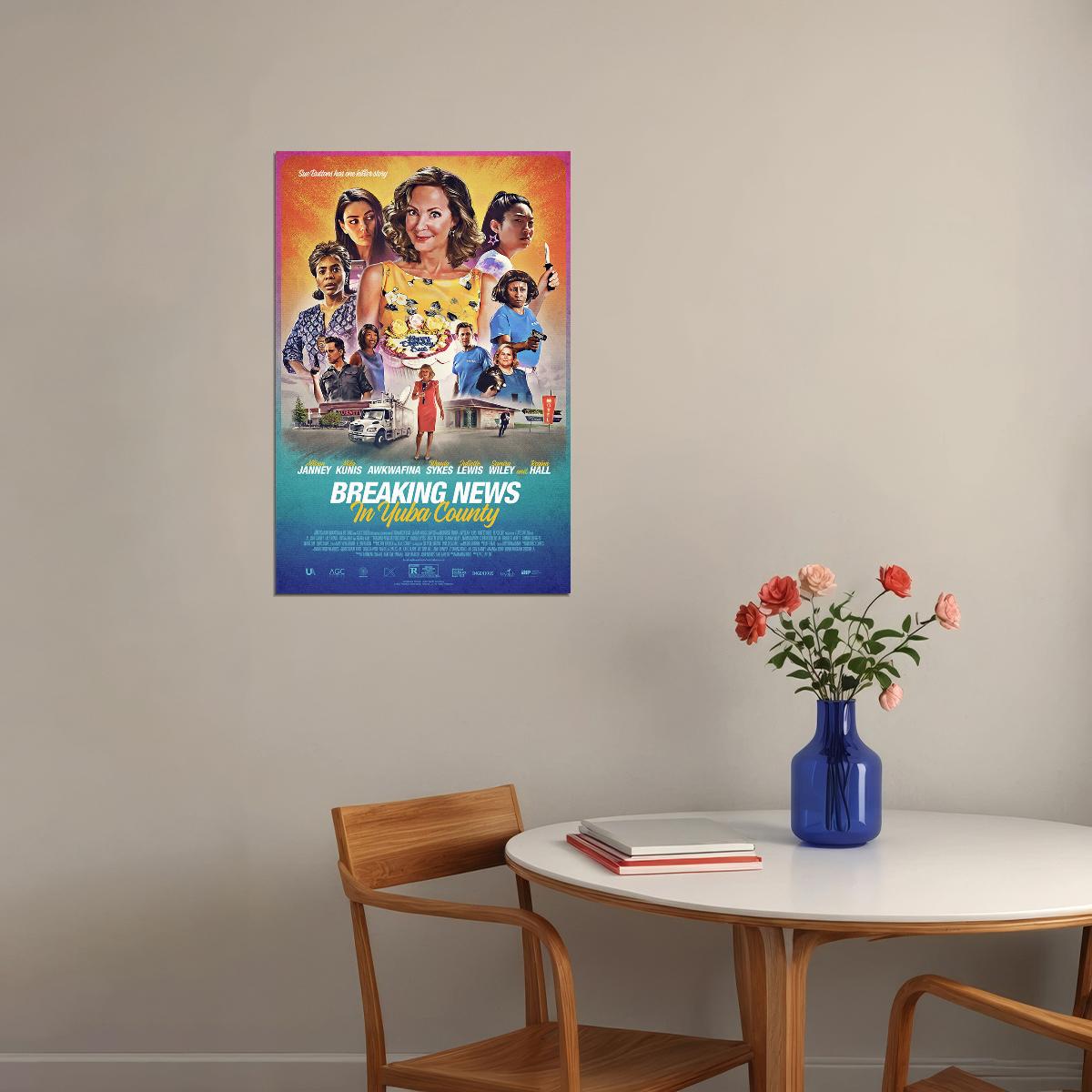 Breaking News In Yuba County Movie Comedy Crime Poster Wall Art Print Home Wall Decor