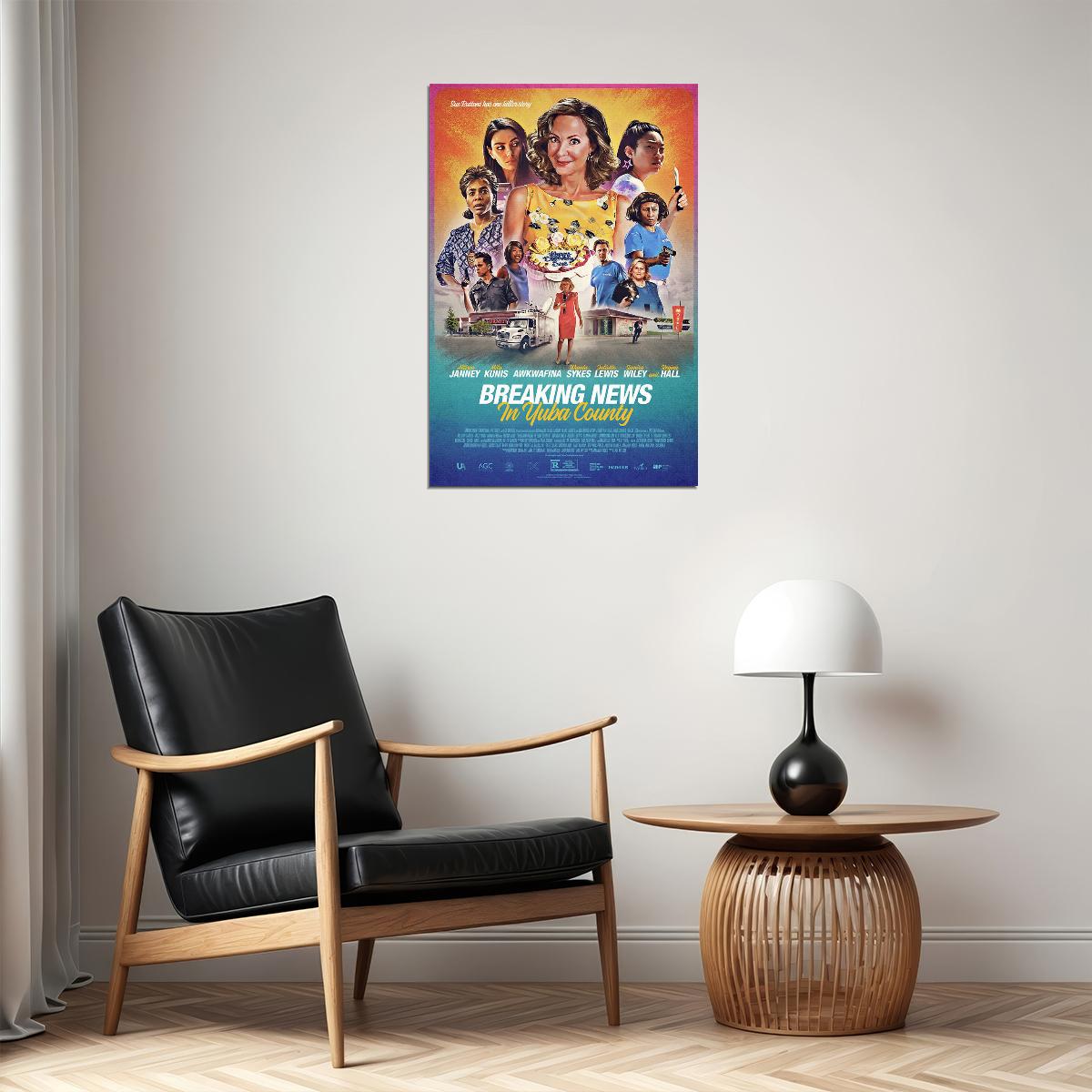Breaking News In Yuba County Movie Comedy Crime Poster Wall Art Print Home Wall Decor