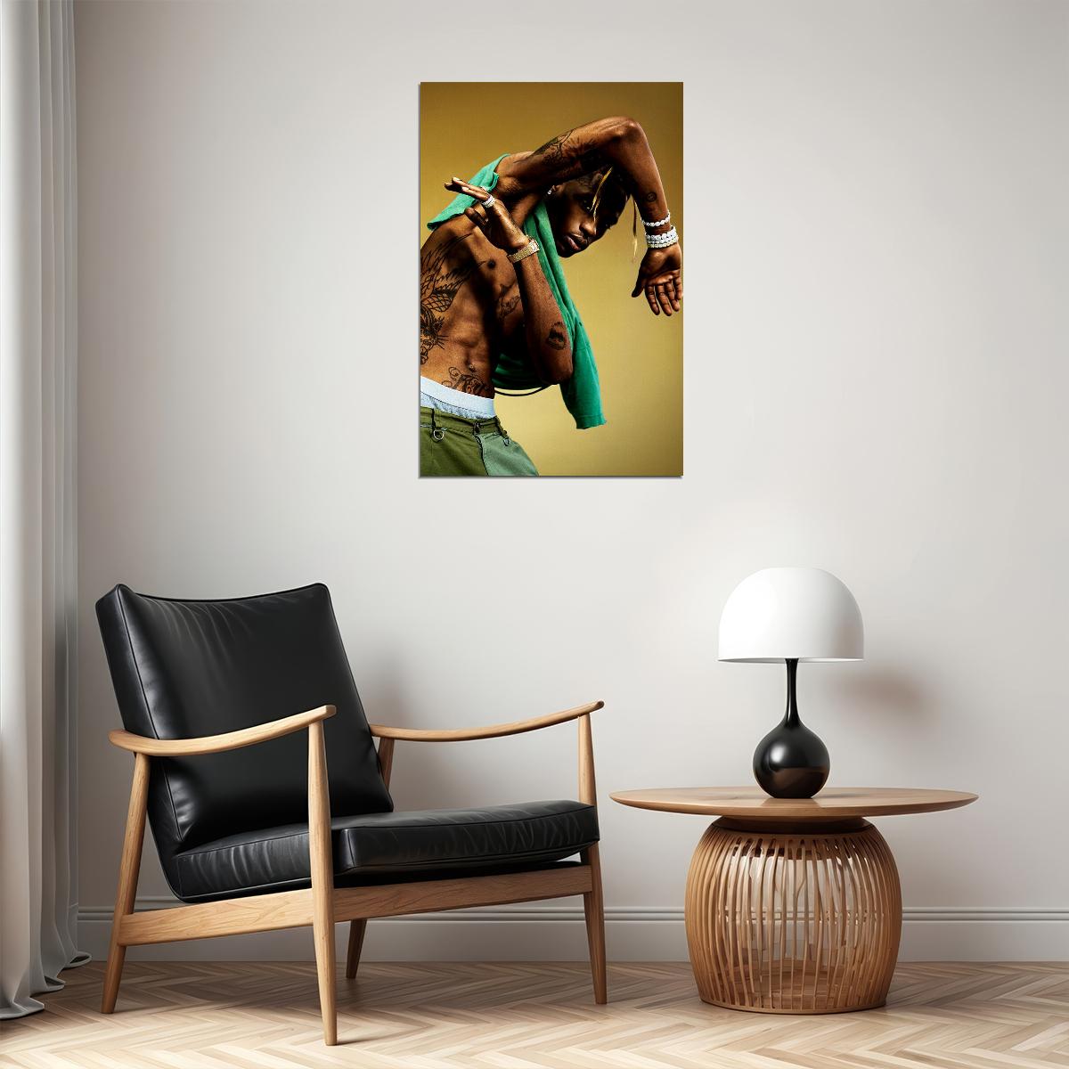 Travis Scott Rap Hip Hop Music Famous Singer Poster Wall Art Print Home Wall Decor - xonomax