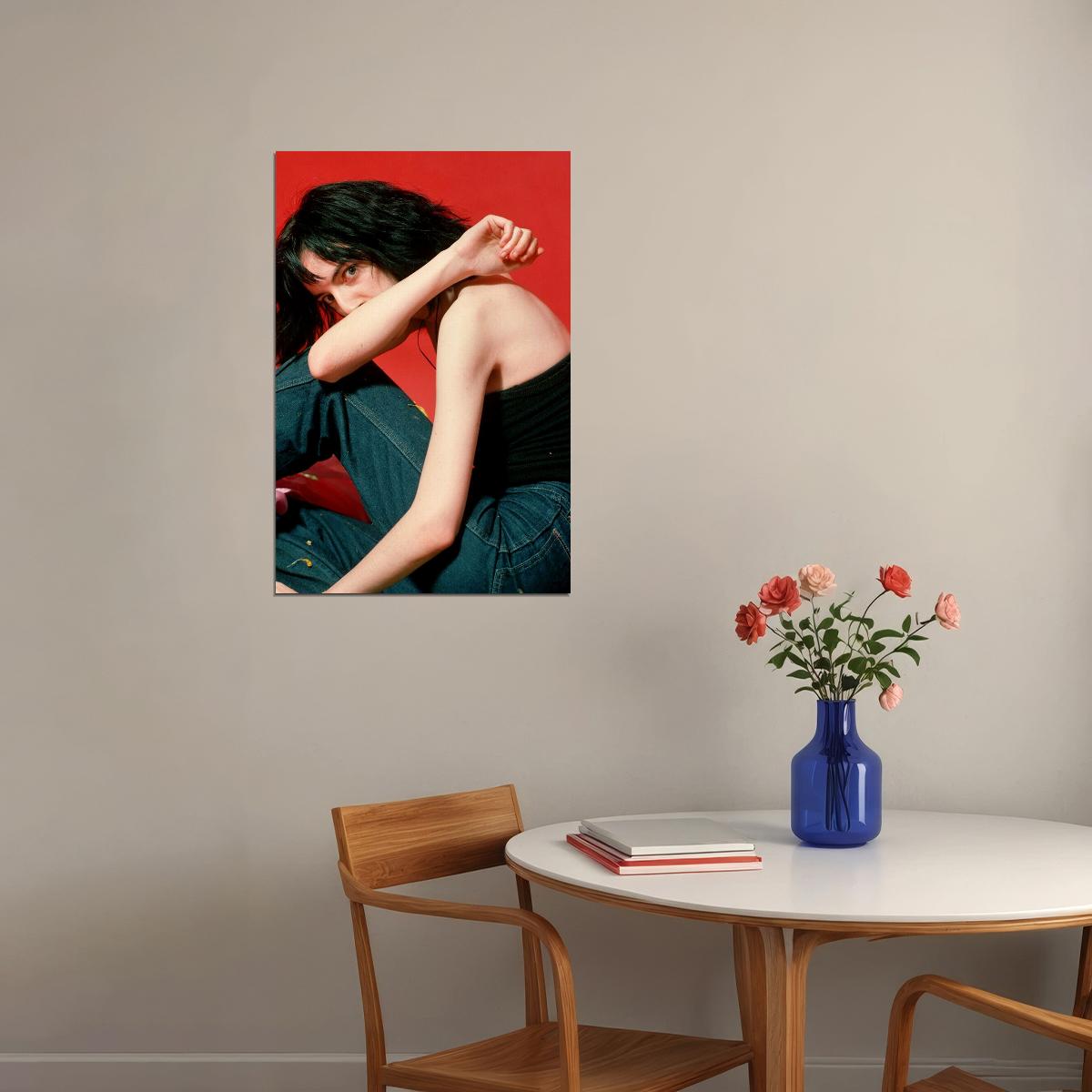 Patti Smith Hiding Her Face With Arm Poster Wall Art Print Home Wall Decor - xonomax