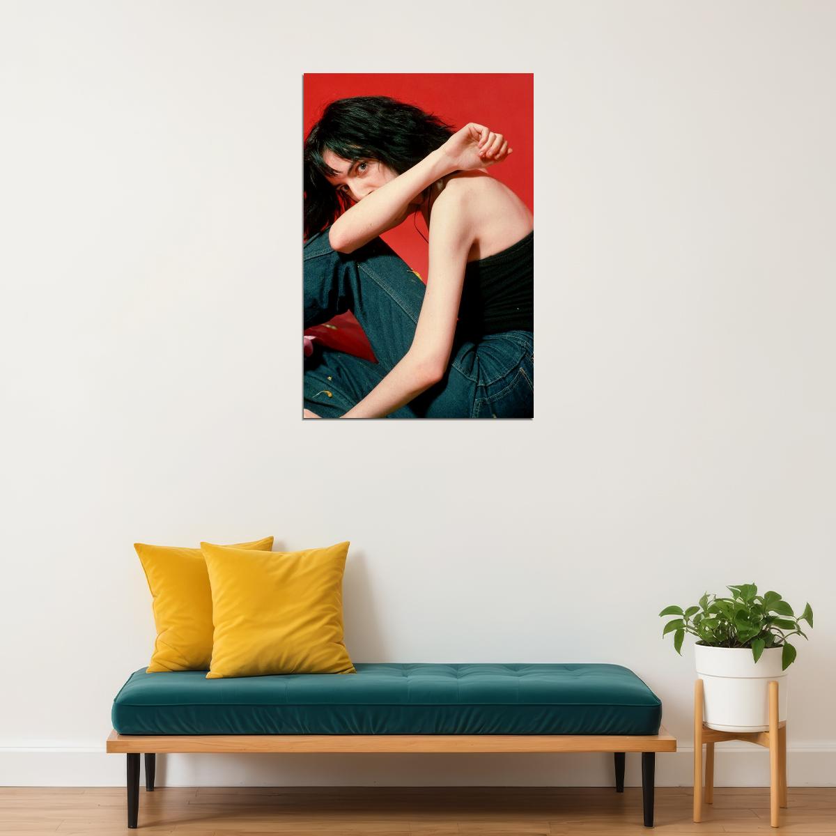 Patti Smith Hiding Her Face With Arm Poster Wall Art Print Home Wall Decor - xonomax