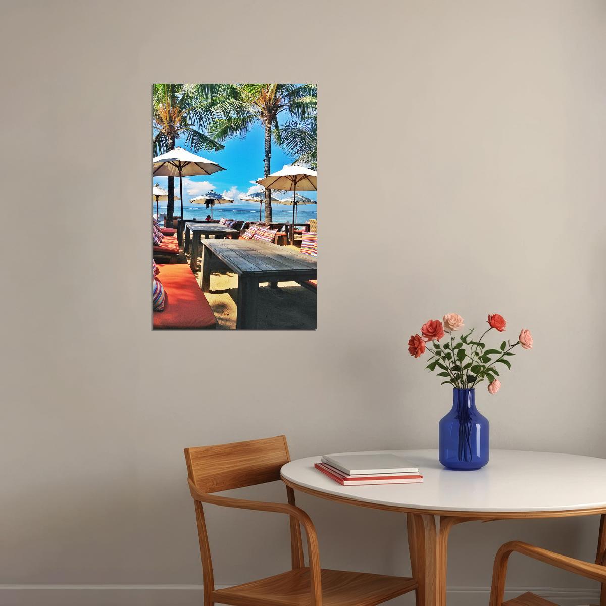 Sanur Beach In Bali Tourist Area Sea Poster Wall Art Print Home Wall Decor - xonomax