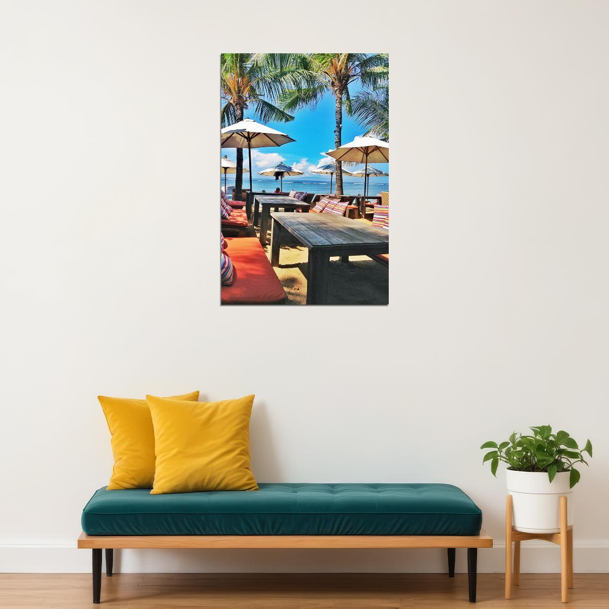 Sanur Beach In Bali Tourist Area Sea Poster Wall Art Print Home Wall Decor - xonomax