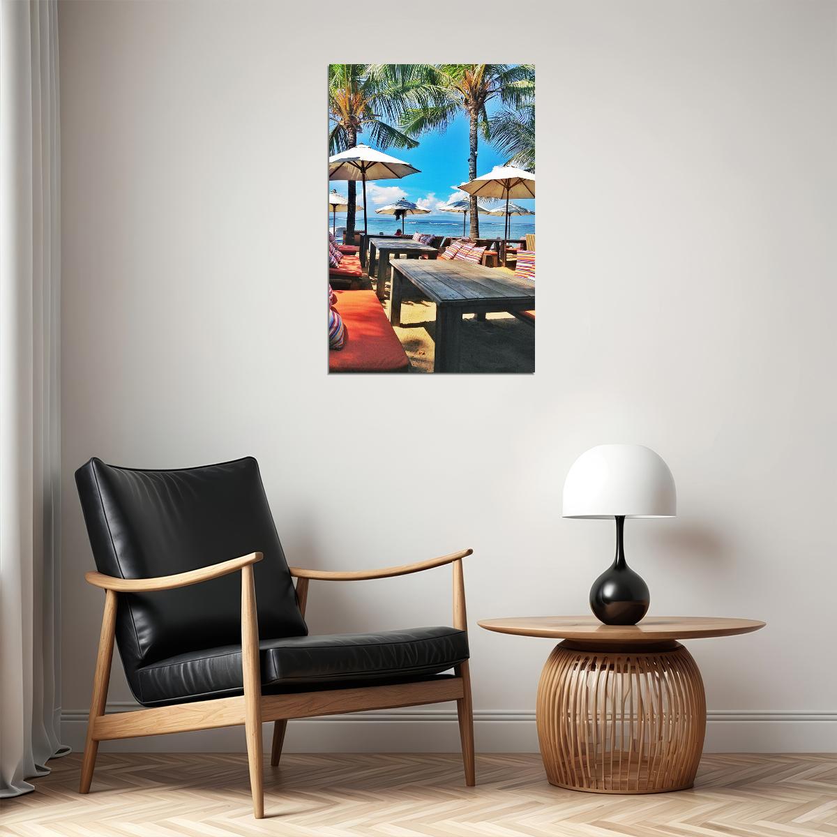 Sanur Beach In Bali Tourist Area Sea Poster Wall Art Print Home Wall Decor - xonomax