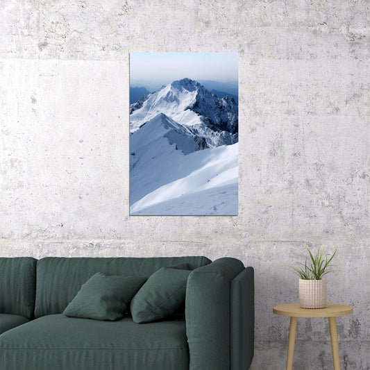 Snow At Mountain Everest Landscape Nature Poster Wall Art Print Home Wall Decor - xonomax