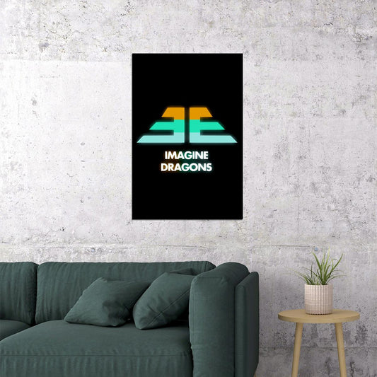 Imagine Dragons Black Background Poster Wall Art Print Home Wall Decor - xonomax