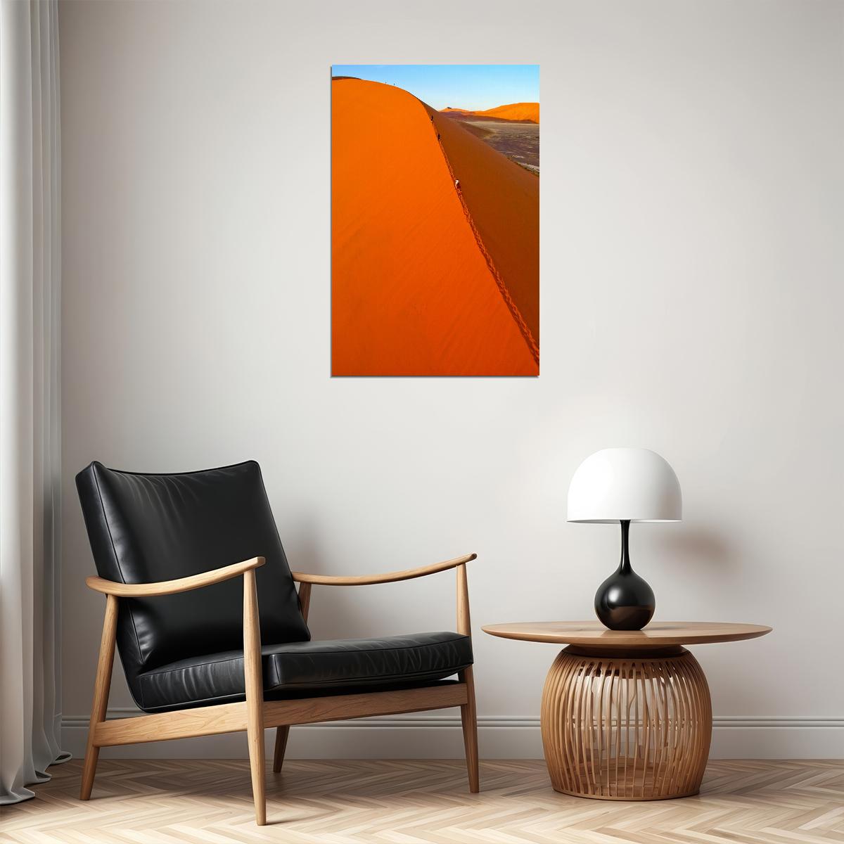 Orange Dunes In The Namib Desert Poster Wall Art Print Home Wall Decor - xonomax