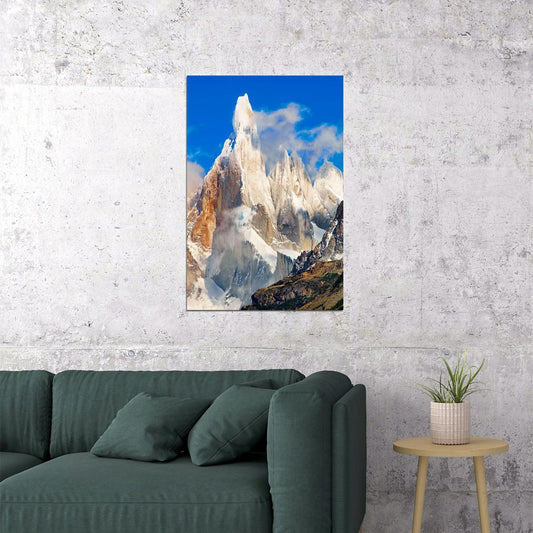 Chile Mountain Peaks Under The Sky Poster Wall Art Print Home Wall Decor - xonomax